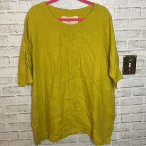 Not Perfect Linen tunic oversized